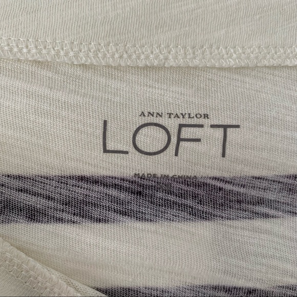Ann Taylor Loft Long Sleeve Stripe Tee - Picture 6 of 9